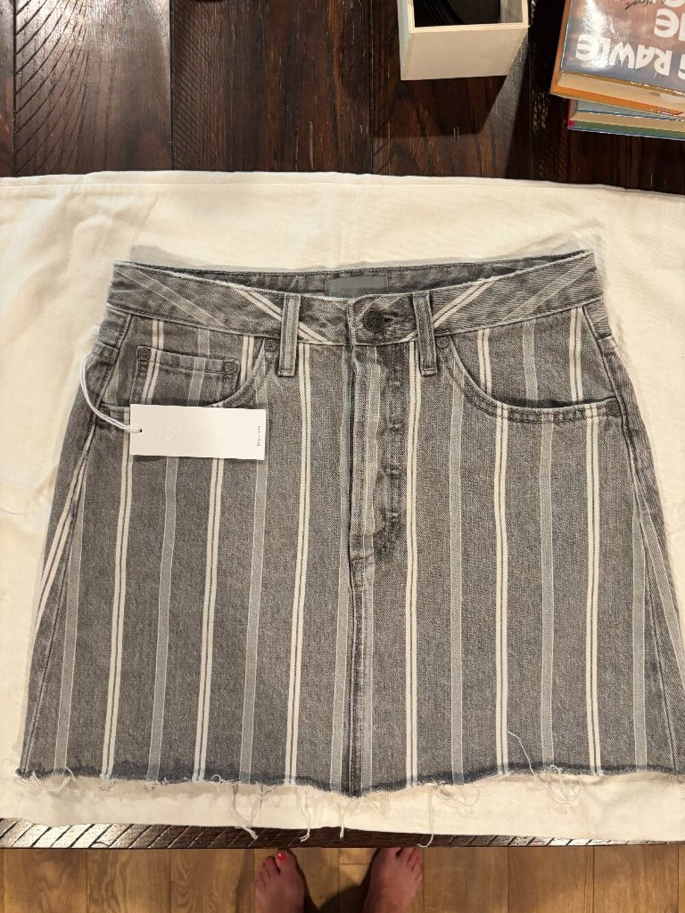 Boyish Denim Mini Skirt